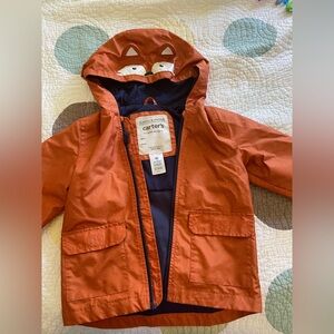 Fox Rain Jacket for Kids Size 4T